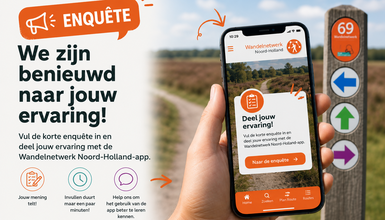 Oproep enquete Wandelnetwerk Noord-Holland