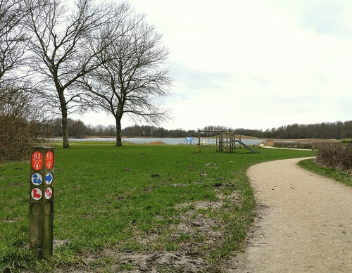 Foto Blauwe route vanaf startpunt Klaregroetweg