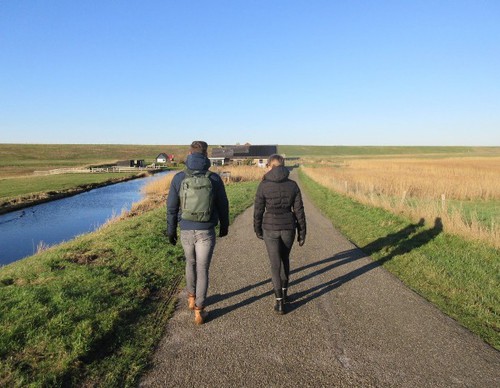 Via de Leyweg kom je bij het nieuwe duingebied