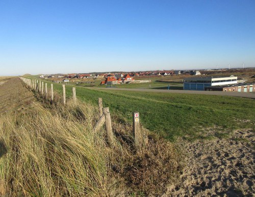 Petten gezien vanaf de ‘oude’ Hondsbossche Zeewering
