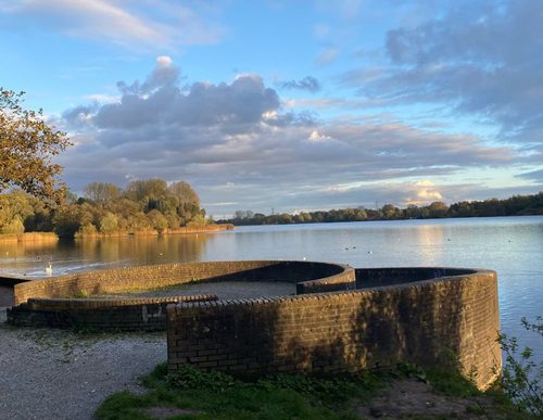 Goldenhour Gaasperplas. Foto door Noortje