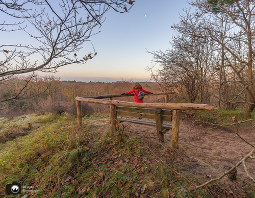 Laura op uitkijkpunt