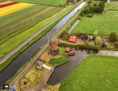 Molen vanuit de lucht
