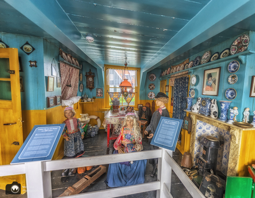 Oud huisje van de binnenkant