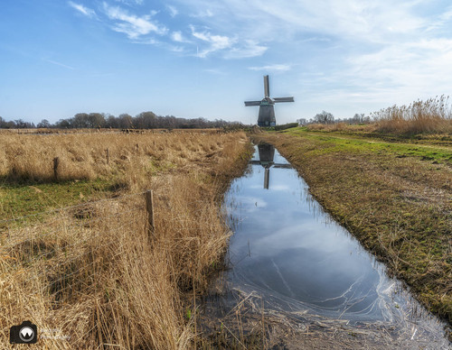 molen aan het einde van een sloot