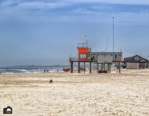 reddingsbrigade gebouw op het strand